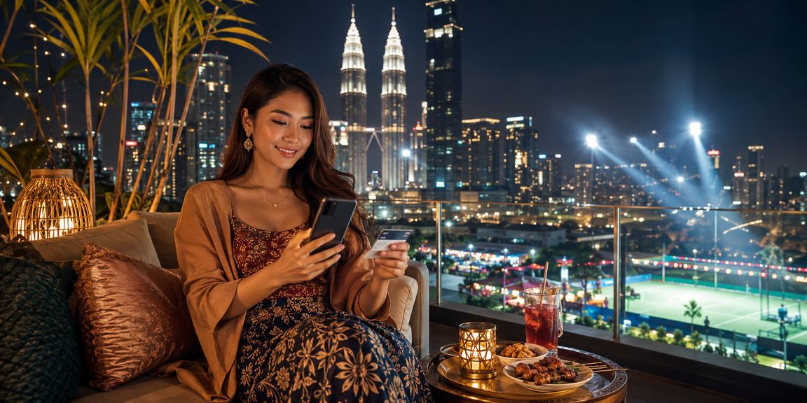 Pengguna Kuala Lumpur membuat deposit dalam talian bergaya Melayu melalui platform mazda3